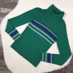 FREE PEOPLE Striped Aspen Turtleneck Sweater